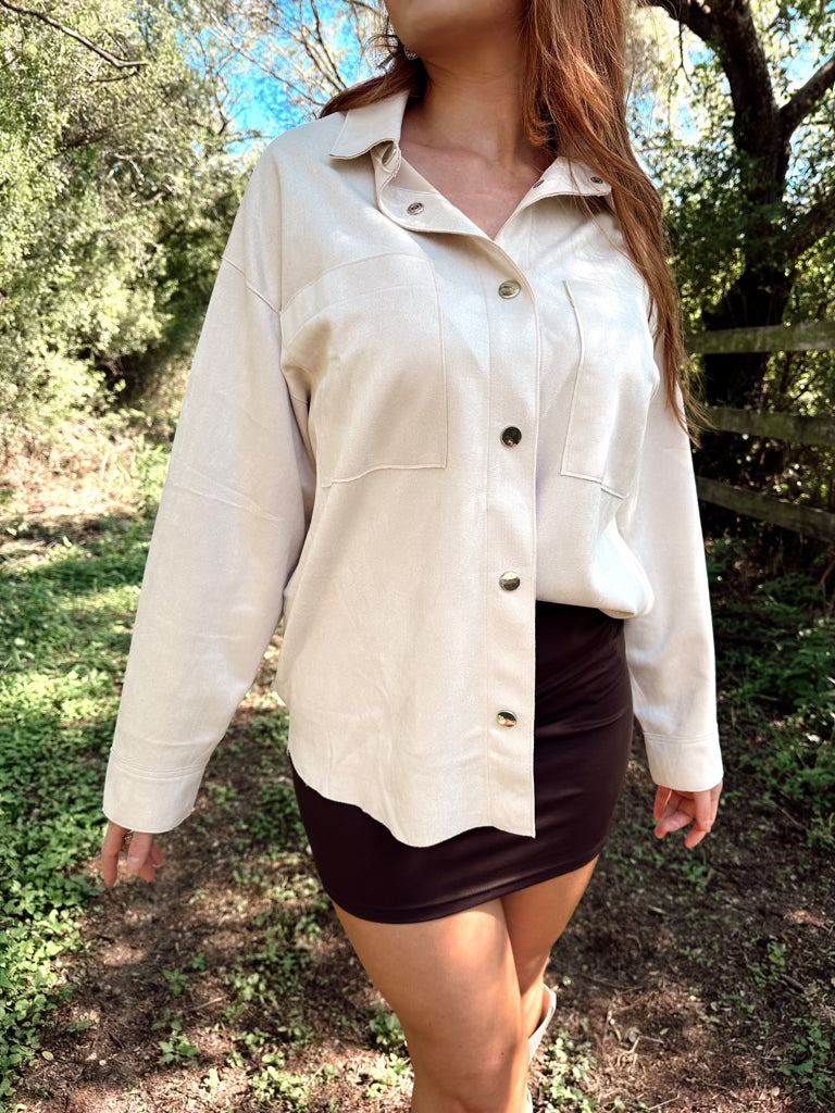 Vegan Suede Shacket